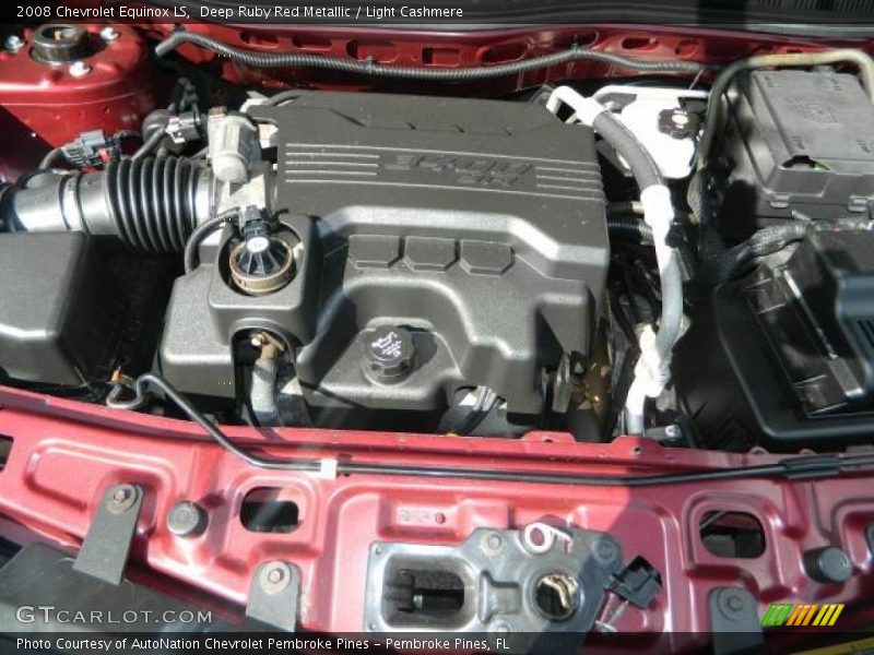 Deep Ruby Red Metallic / Light Cashmere 2008 Chevrolet Equinox LS