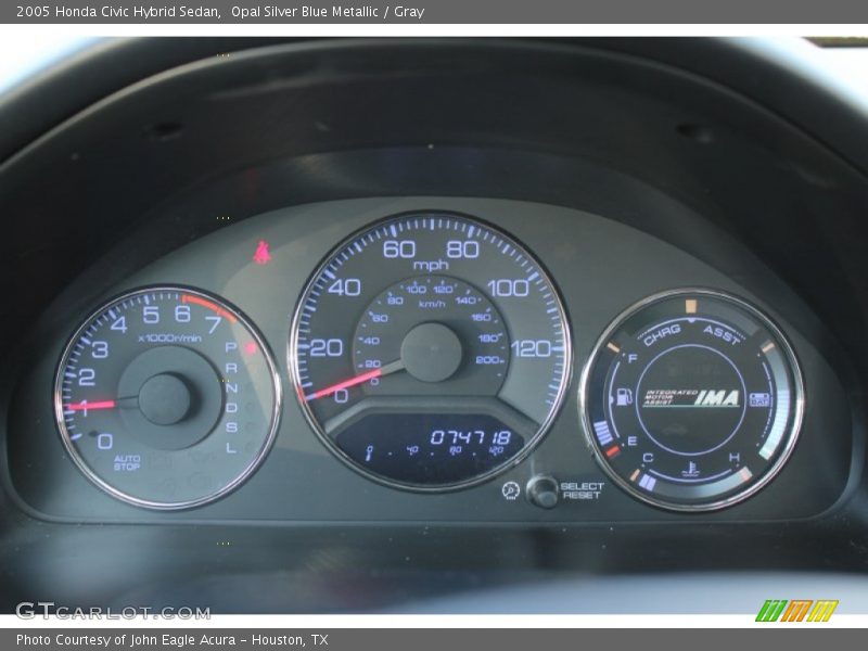  2005 Civic Hybrid Sedan Hybrid Sedan Gauges