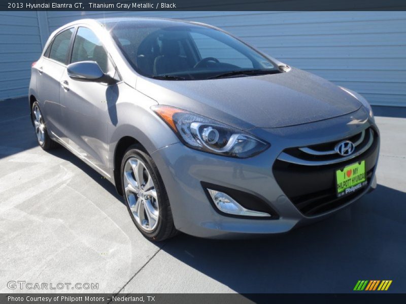 Titanium Gray Metallic / Black 2013 Hyundai Elantra GT