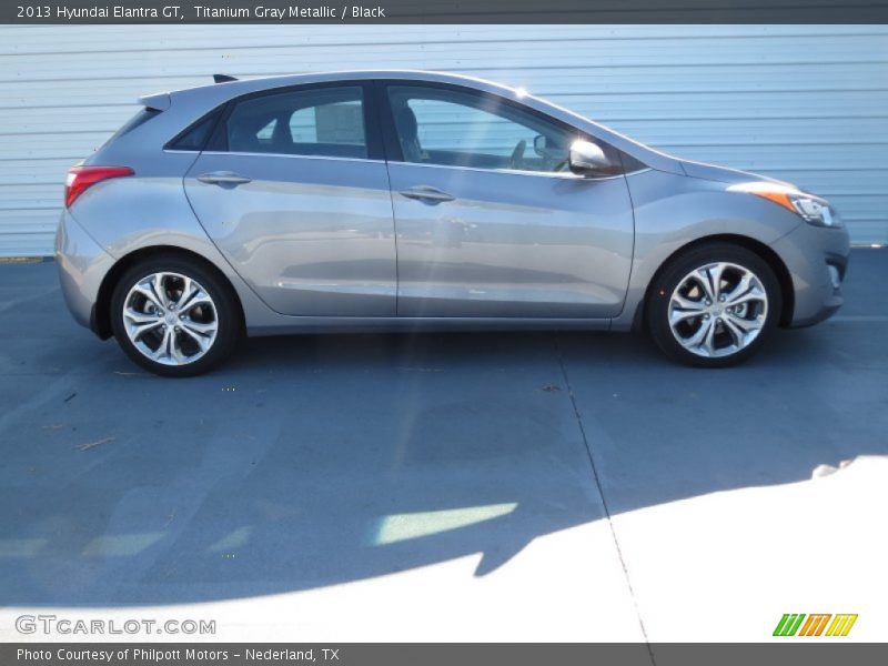 Titanium Gray Metallic / Black 2013 Hyundai Elantra GT