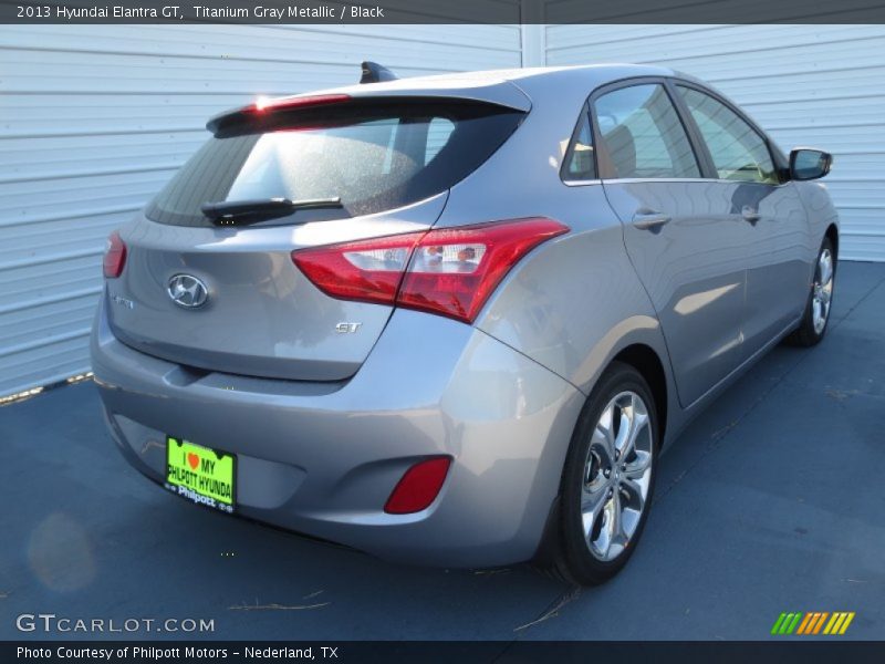 Titanium Gray Metallic / Black 2013 Hyundai Elantra GT