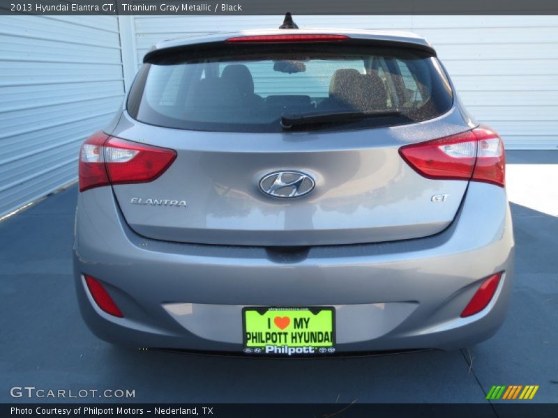 Titanium Gray Metallic / Black 2013 Hyundai Elantra GT