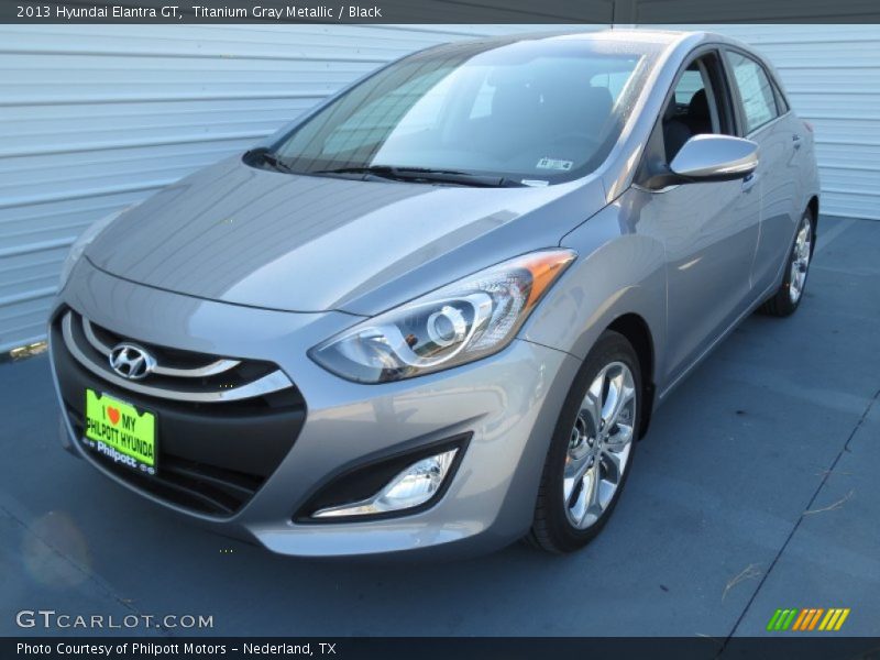 Titanium Gray Metallic / Black 2013 Hyundai Elantra GT