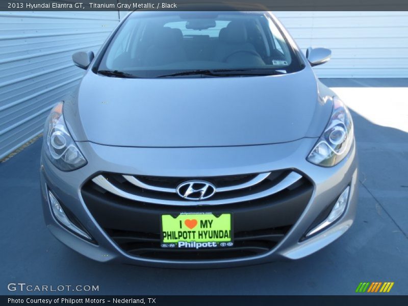 Titanium Gray Metallic / Black 2013 Hyundai Elantra GT