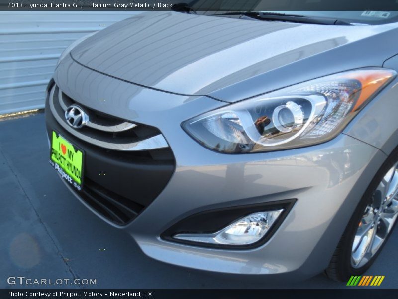 Titanium Gray Metallic / Black 2013 Hyundai Elantra GT