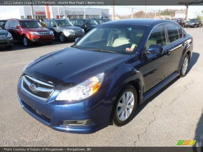 Azurite Blue Pearl / Warm Ivory 2011 Subaru Legacy 2.5i Premium