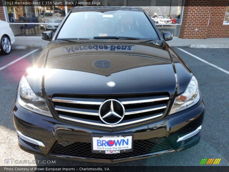 Black / Almond Beige 2013 Mercedes-Benz C 350 Sport