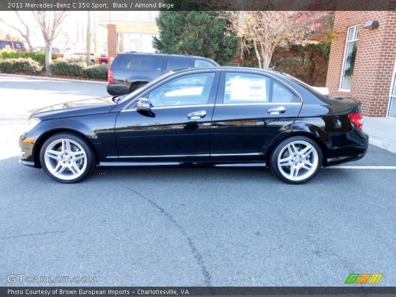 Black / Almond Beige 2013 Mercedes-Benz C 350 Sport
