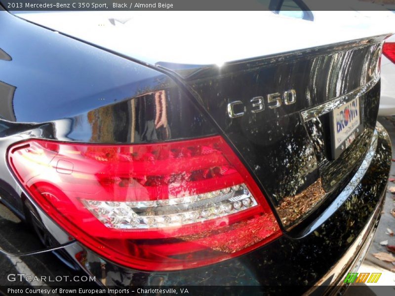 Black / Almond Beige 2013 Mercedes-Benz C 350 Sport