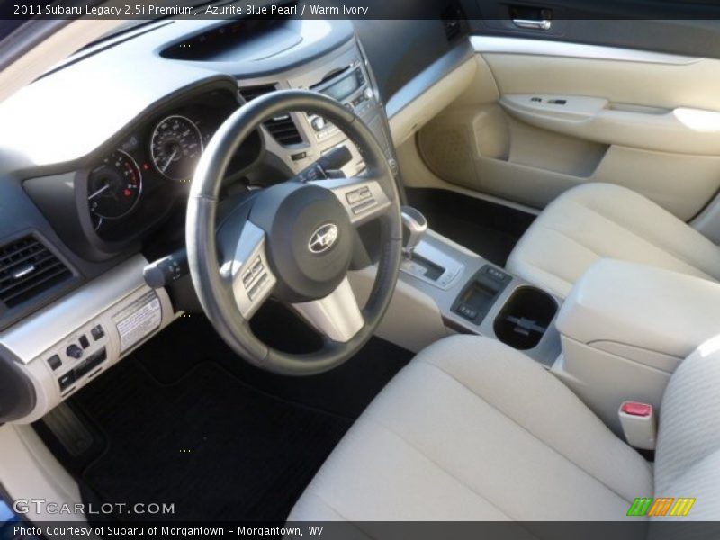 Azurite Blue Pearl / Warm Ivory 2011 Subaru Legacy 2.5i Premium