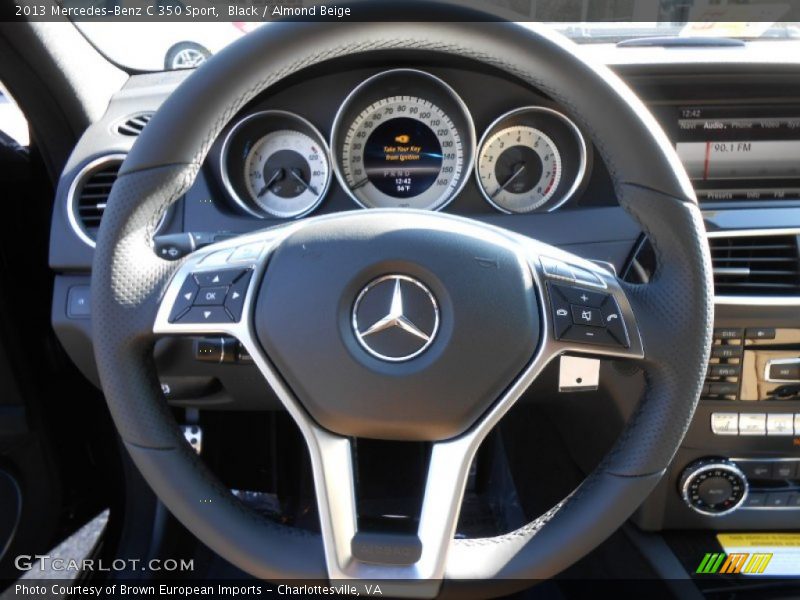 Black / Almond Beige 2013 Mercedes-Benz C 350 Sport