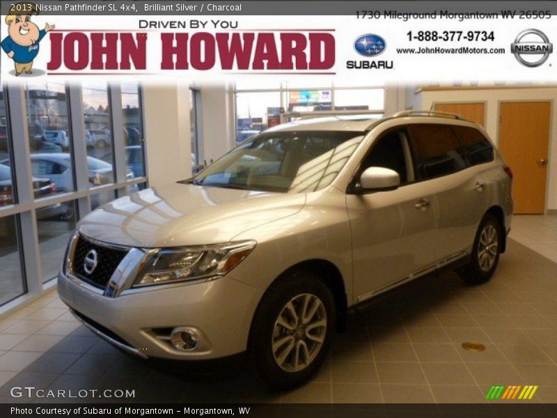 Brilliant Silver / Charcoal 2013 Nissan Pathfinder SL 4x4