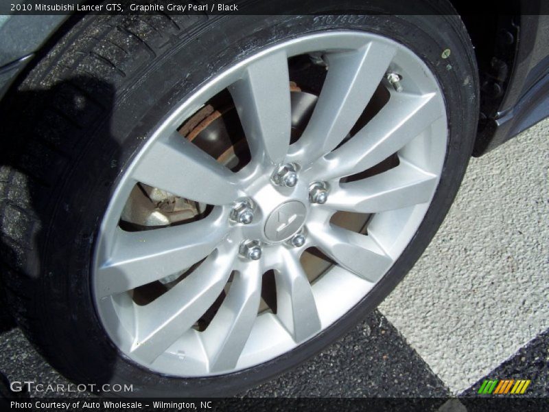 Graphite Gray Pearl / Black 2010 Mitsubishi Lancer GTS