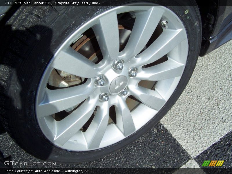 Graphite Gray Pearl / Black 2010 Mitsubishi Lancer GTS