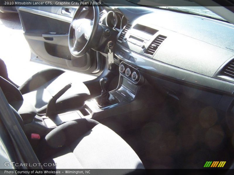 Graphite Gray Pearl / Black 2010 Mitsubishi Lancer GTS