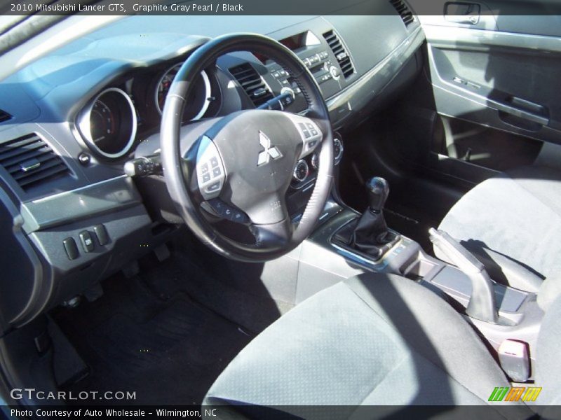 Graphite Gray Pearl / Black 2010 Mitsubishi Lancer GTS