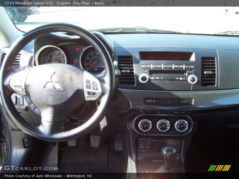 Graphite Gray Pearl / Black 2010 Mitsubishi Lancer GTS