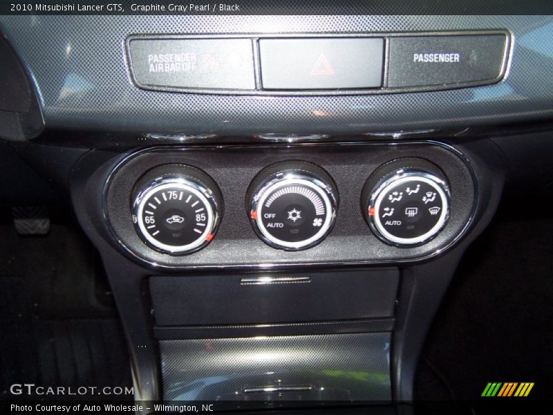 Graphite Gray Pearl / Black 2010 Mitsubishi Lancer GTS
