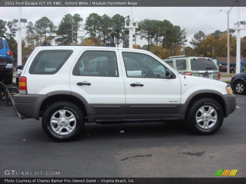 Oxford White / Medium Parchment Beige 2001 Ford Escape XLT V6 4WD