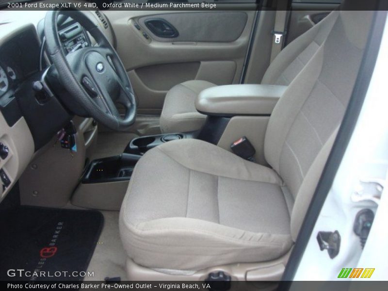 Oxford White / Medium Parchment Beige 2001 Ford Escape XLT V6 4WD