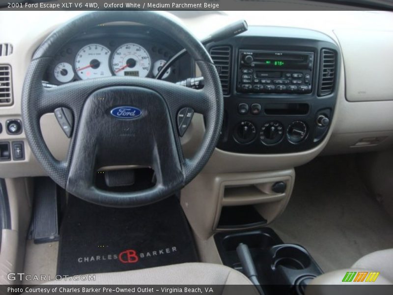 Oxford White / Medium Parchment Beige 2001 Ford Escape XLT V6 4WD