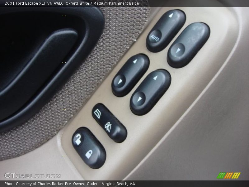 Oxford White / Medium Parchment Beige 2001 Ford Escape XLT V6 4WD