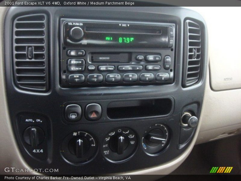 Oxford White / Medium Parchment Beige 2001 Ford Escape XLT V6 4WD