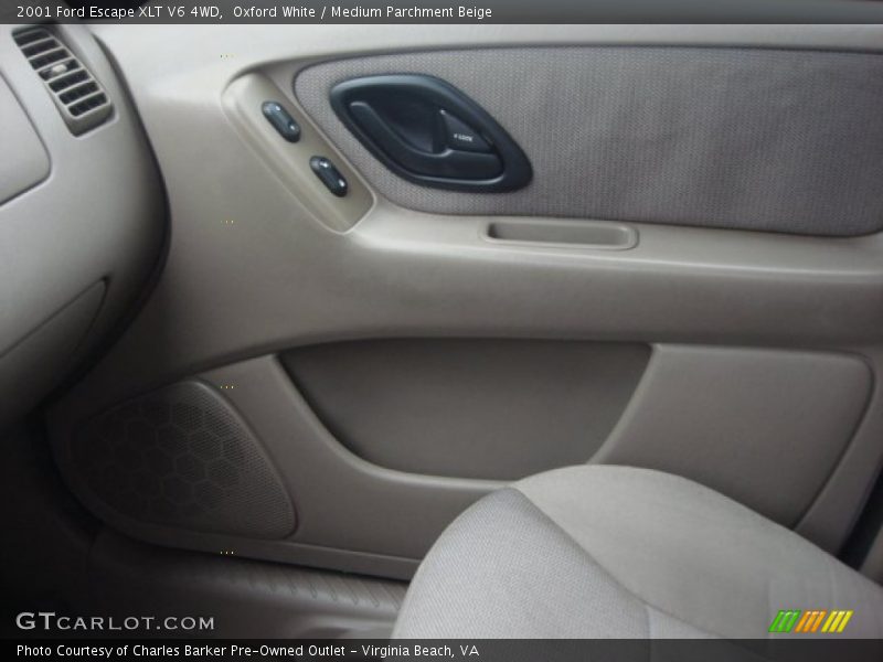 Oxford White / Medium Parchment Beige 2001 Ford Escape XLT V6 4WD