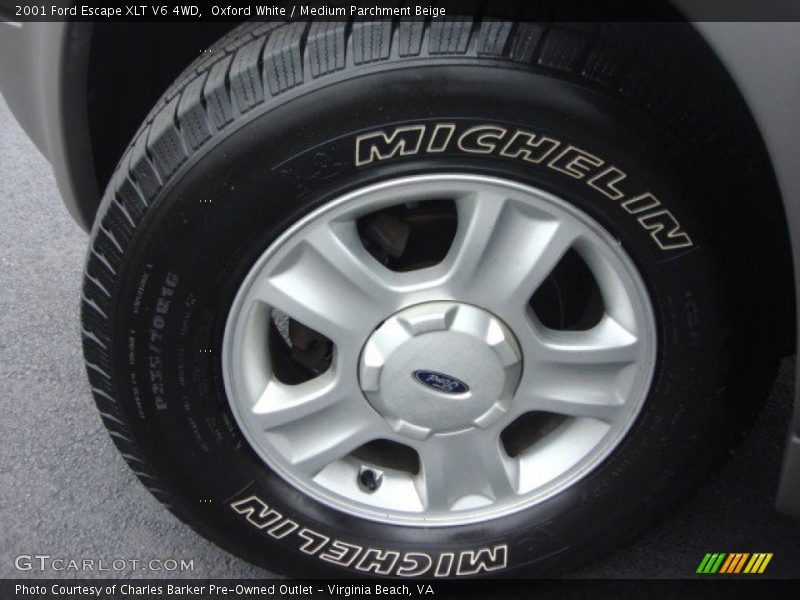 Oxford White / Medium Parchment Beige 2001 Ford Escape XLT V6 4WD