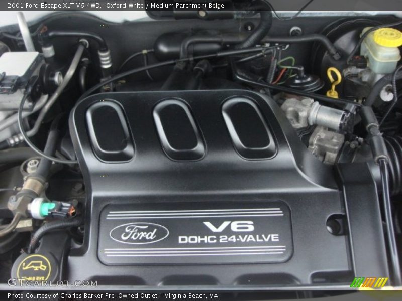 Oxford White / Medium Parchment Beige 2001 Ford Escape XLT V6 4WD