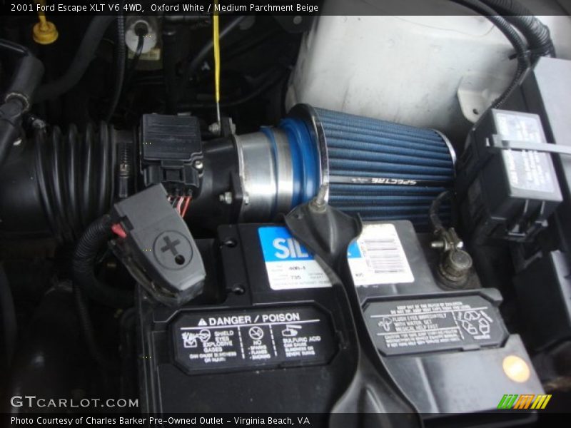 Oxford White / Medium Parchment Beige 2001 Ford Escape XLT V6 4WD