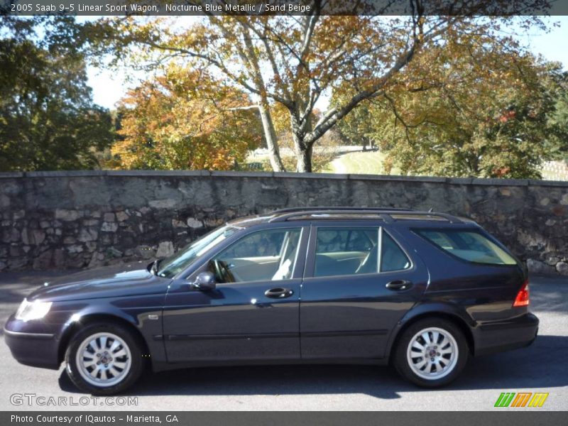 Nocturne Blue Metallic / Sand Beige 2005 Saab 9-5 Linear Sport Wagon