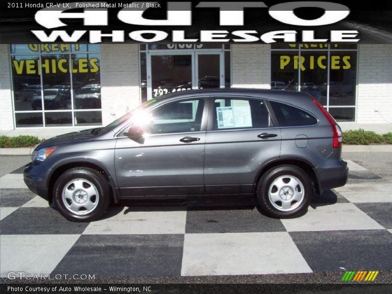 Polished Metal Metallic / Black 2011 Honda CR-V LX