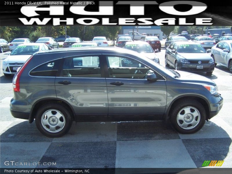 Polished Metal Metallic / Black 2011 Honda CR-V LX