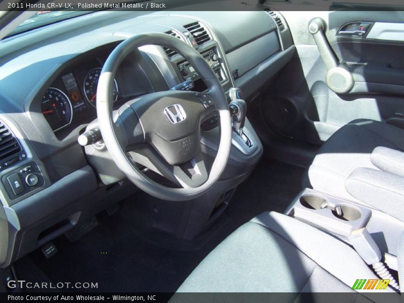 Polished Metal Metallic / Black 2011 Honda CR-V LX