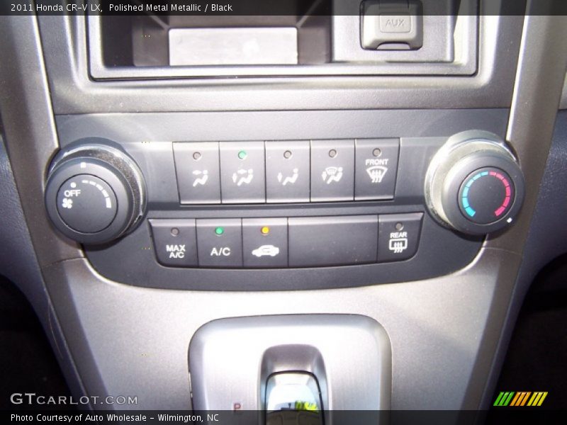 Polished Metal Metallic / Black 2011 Honda CR-V LX