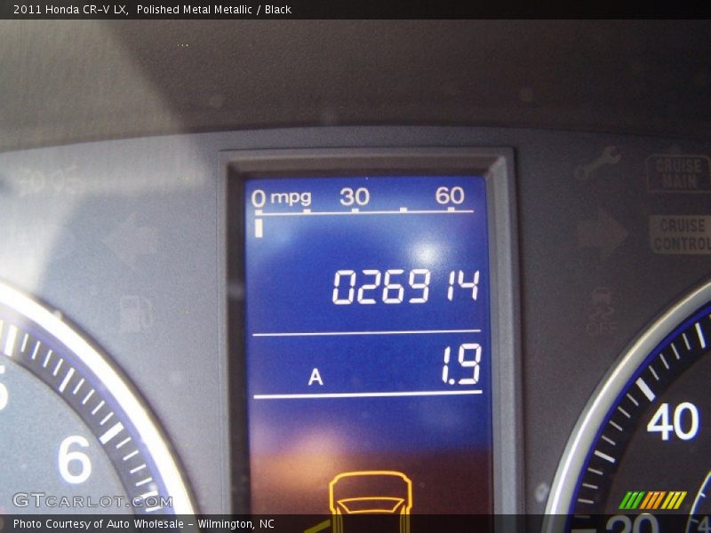 Polished Metal Metallic / Black 2011 Honda CR-V LX