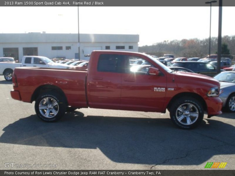 Flame Red / Black 2013 Ram 1500 Sport Quad Cab 4x4