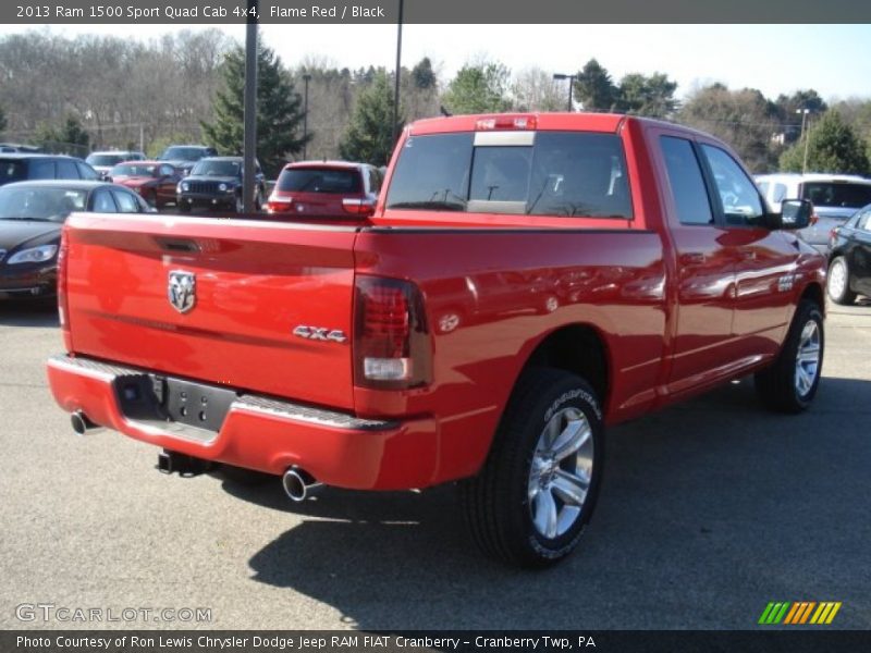 Flame Red / Black 2013 Ram 1500 Sport Quad Cab 4x4