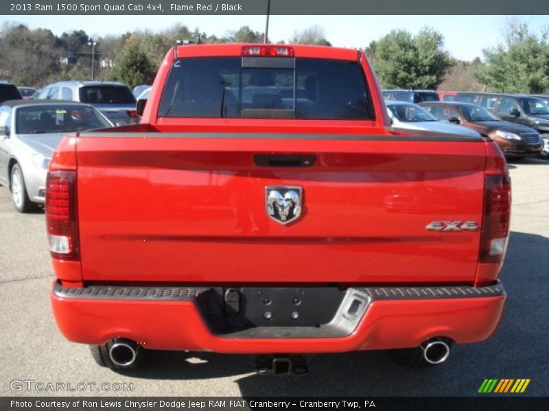 Flame Red / Black 2013 Ram 1500 Sport Quad Cab 4x4