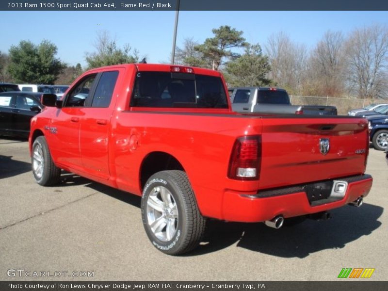 Flame Red / Black 2013 Ram 1500 Sport Quad Cab 4x4