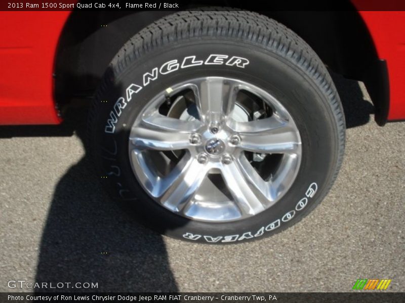 Flame Red / Black 2013 Ram 1500 Sport Quad Cab 4x4