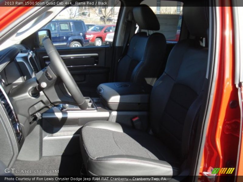 Flame Red / Black 2013 Ram 1500 Sport Quad Cab 4x4