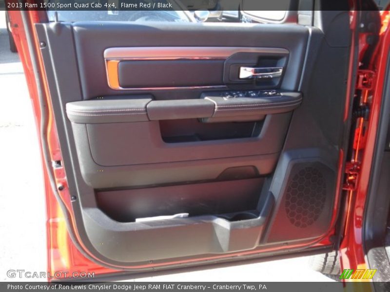 Flame Red / Black 2013 Ram 1500 Sport Quad Cab 4x4