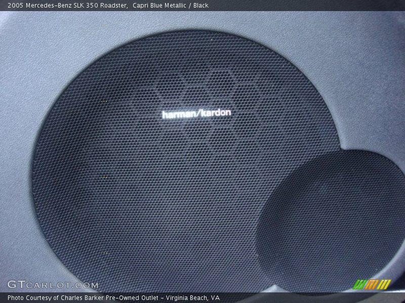 Capri Blue Metallic / Black 2005 Mercedes-Benz SLK 350 Roadster