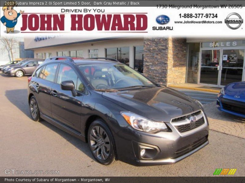 Dark Gray Metallic / Black 2013 Subaru Impreza 2.0i Sport Limited 5 Door