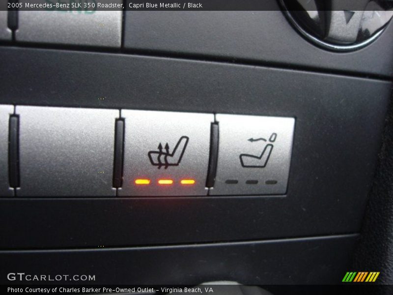 Capri Blue Metallic / Black 2005 Mercedes-Benz SLK 350 Roadster