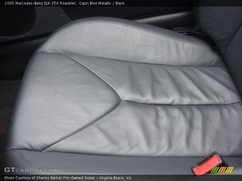 Capri Blue Metallic / Black 2005 Mercedes-Benz SLK 350 Roadster