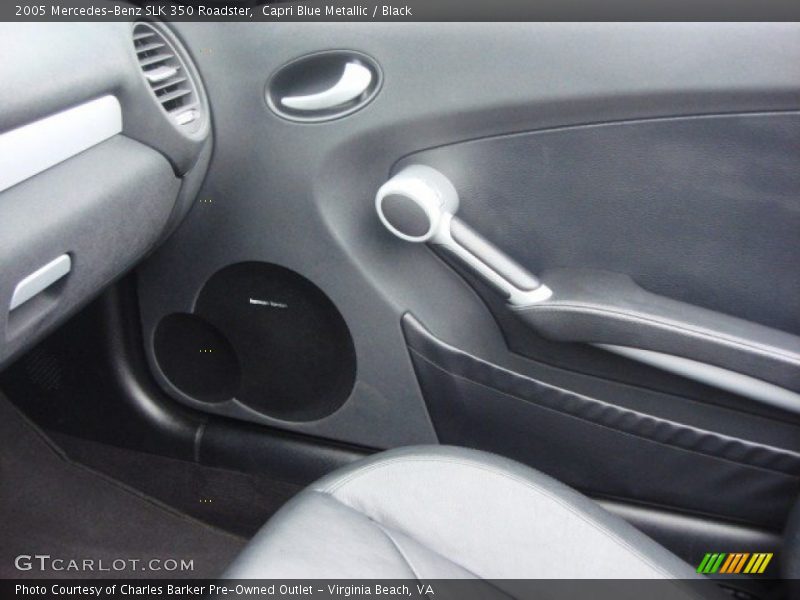 Capri Blue Metallic / Black 2005 Mercedes-Benz SLK 350 Roadster