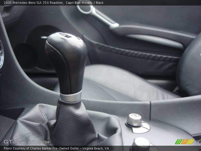 Capri Blue Metallic / Black 2005 Mercedes-Benz SLK 350 Roadster